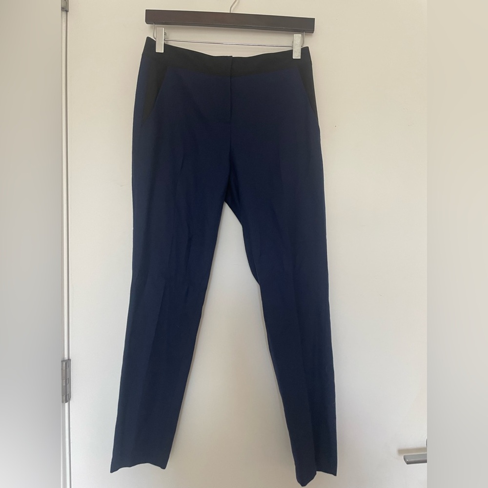 Elie Tahari Midnight Blue Wool Pants